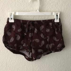 Maroon shorts